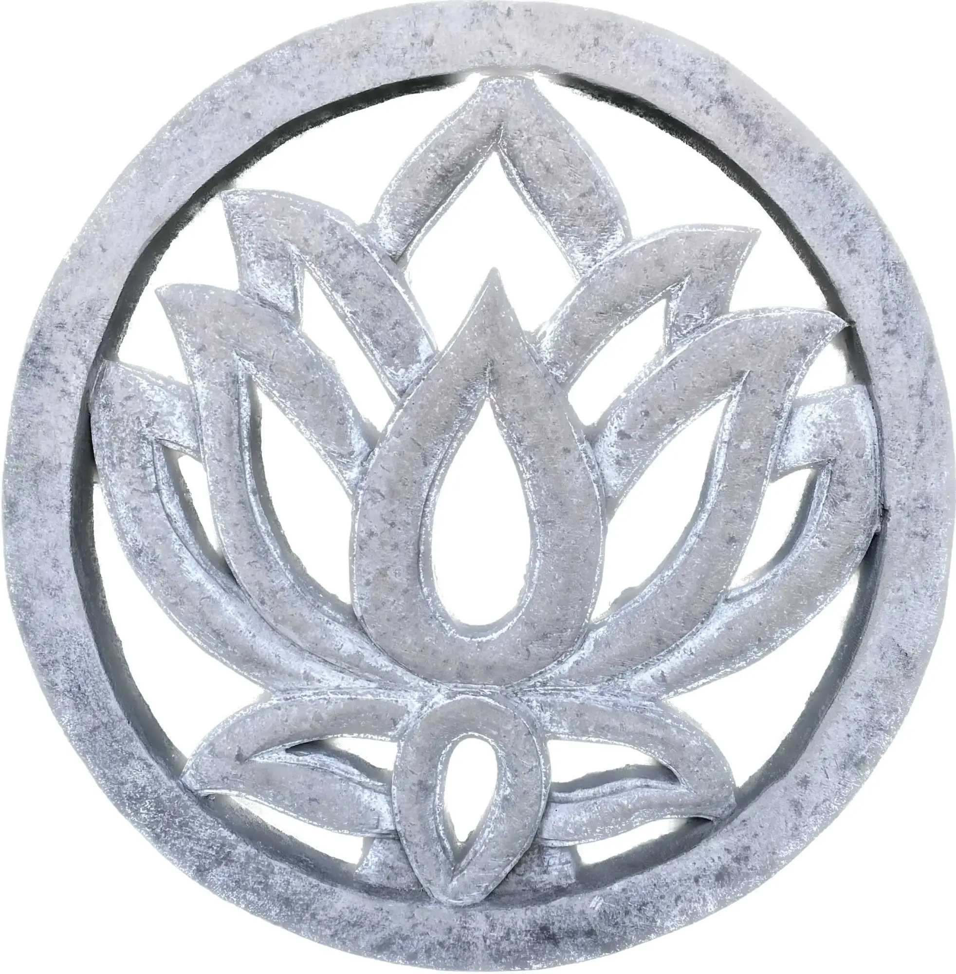 Artikelbild 1 des Artikels “Lotus - Plaque - Lotus Blume, Ø 30cm | Steinguss “