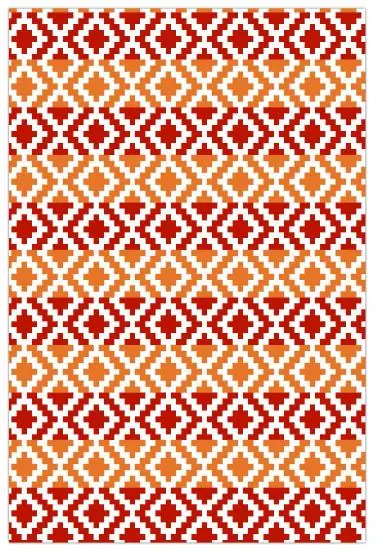 Artikelbild 1 des Artikels “Outdoor-Teppich, FH-56 Rot/Orange Multi (120 cm x 180 cm) “