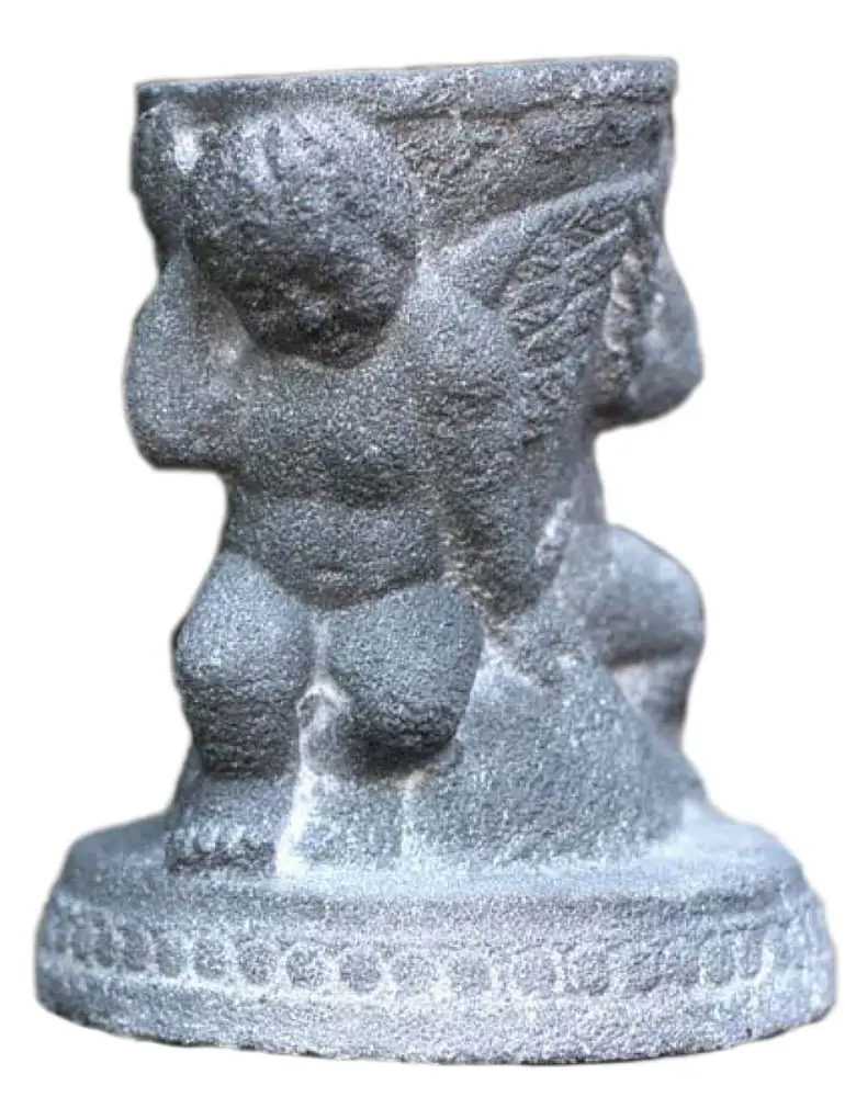 Artikelbild 1 des Artikels “Stehende Engel mit Teelichthalter, 12 cm H, grau “