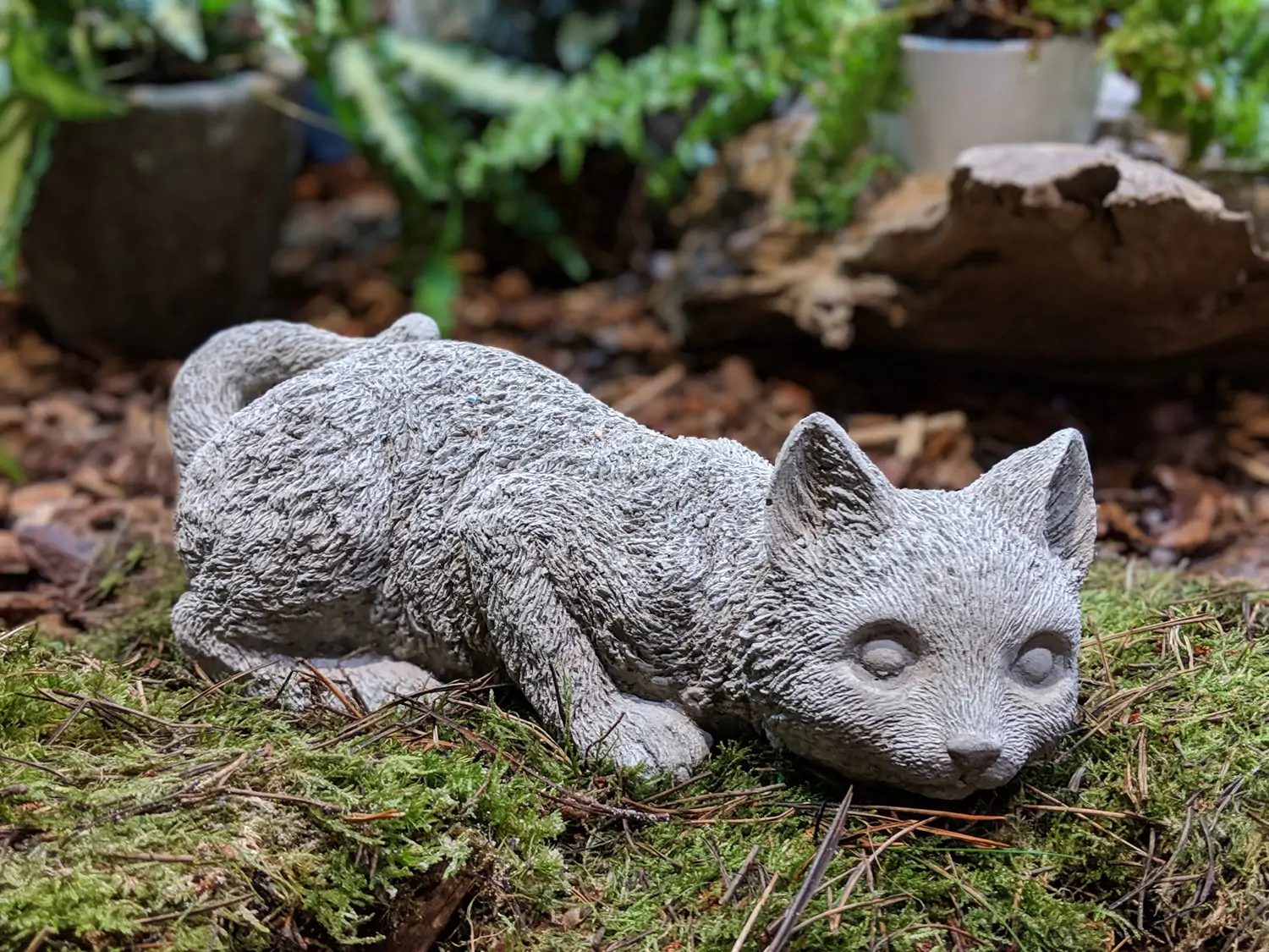 Artikelbild 1 des Artikels “Lauernde Katze, Tierfigur, 30 cm “