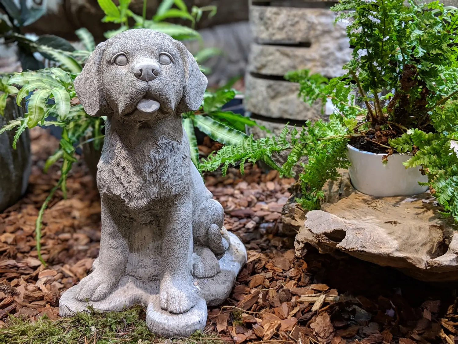 Artikelbild 1 des Artikels “Hund mit Zunge, Tierfigur, 30 cm “