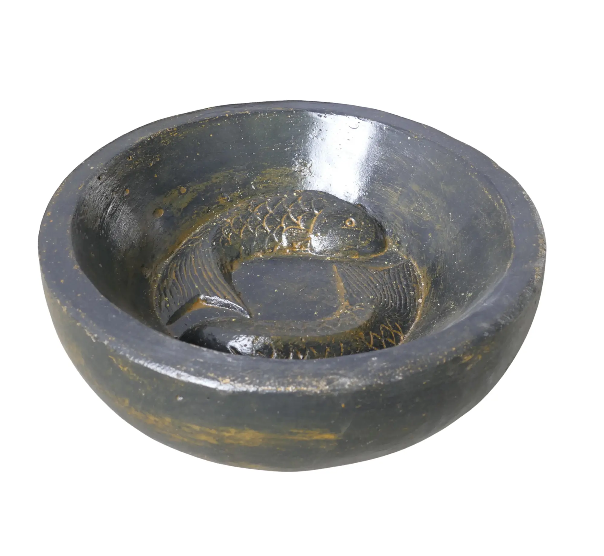 Artikelbild 1 des Artikels “Schale für 2 Fische, 36 cm Ø | GRC (Fasersteinguss), Kupferfinish “