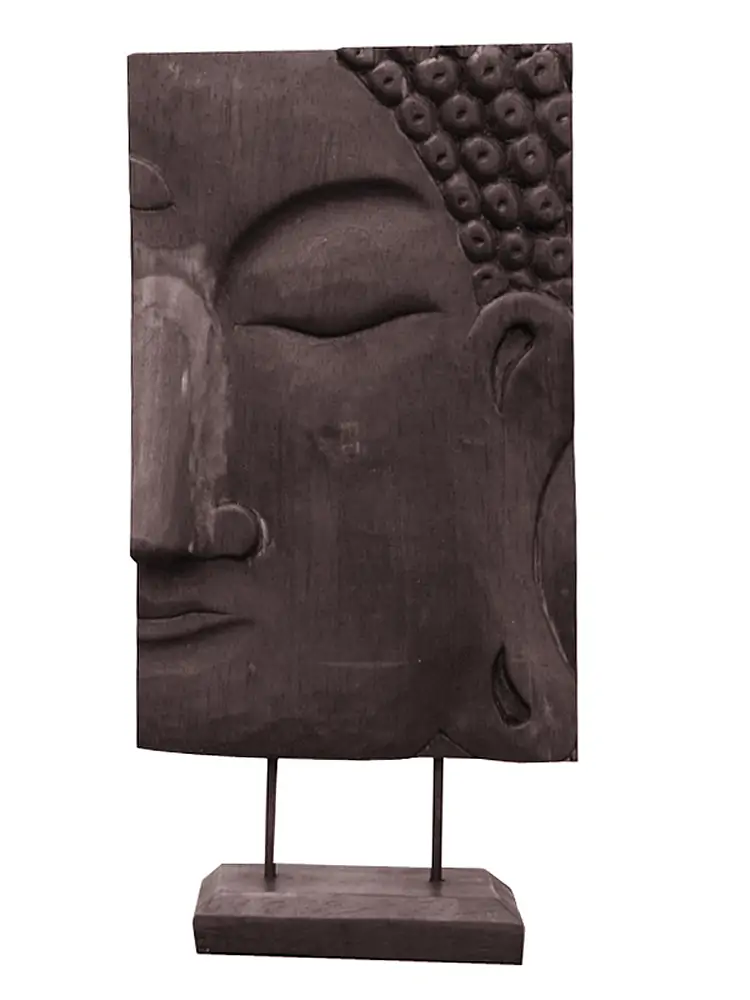 Artikelbild 1 des Artikels “Buddhagesicht, rechts, Nadelholz, braun, 41 cm “