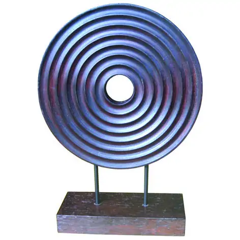 Artikelbild 1 des Artikels “Gelochte Scheibe auf Sockel 42 cm, Nadelholz “