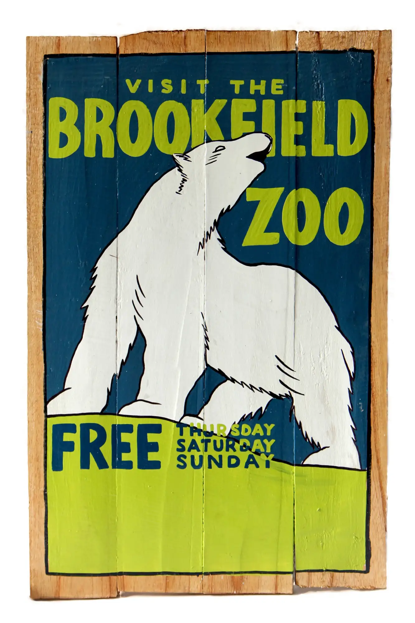Artikelbild 1 des Artikels “Handbemaltes Schild „Visit the Brookfield“, 60 x 40 cm “