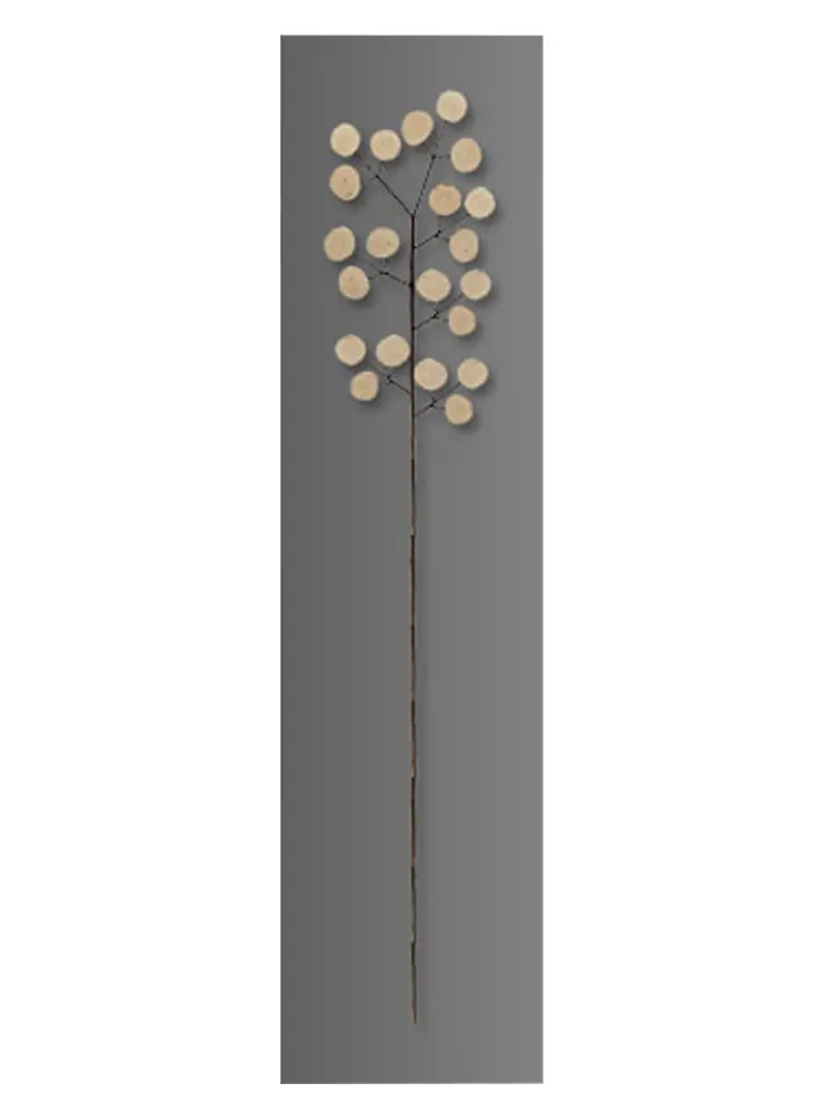 Artikelbild 1 des Artikels “Panel – Blume aus Münzen auf Holz, grau “