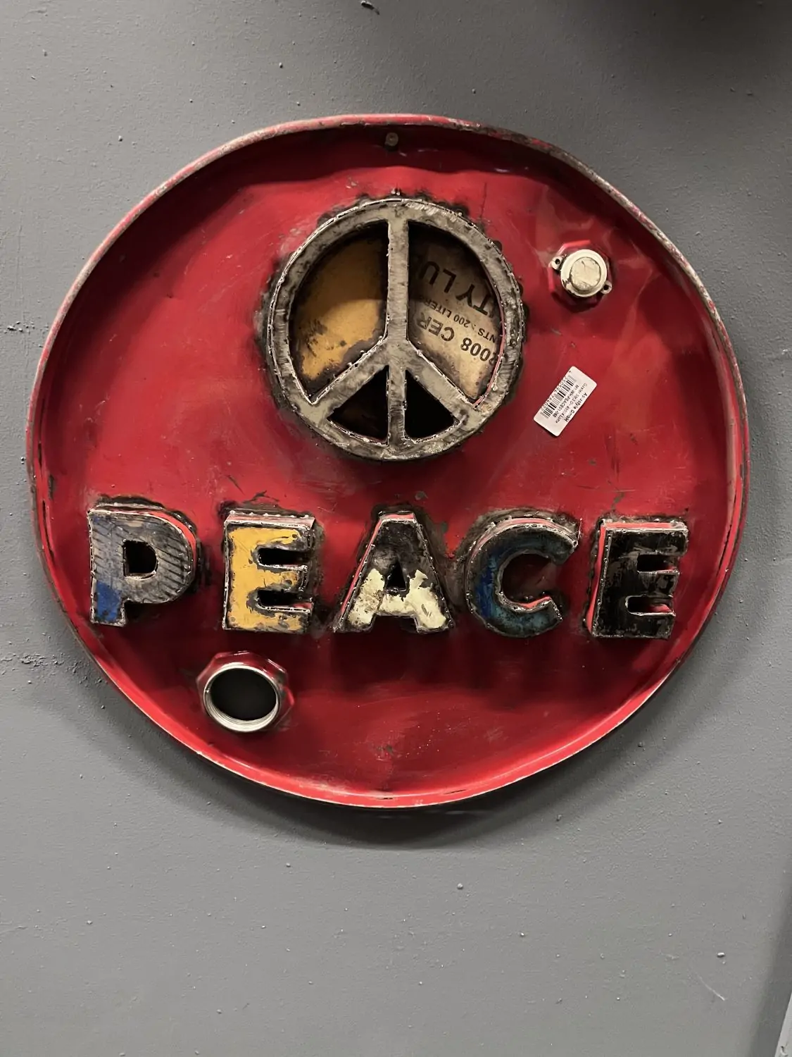 Artikelbild 1 des Artikels “Fassdeckel Peace, rot, 60 cm “