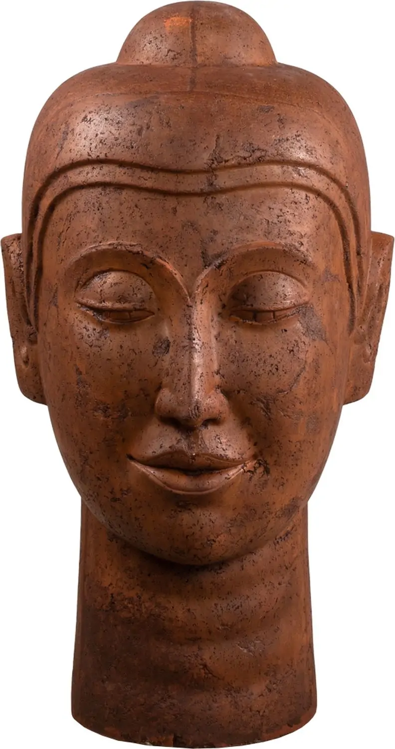 Artikelbild 1 des Artikels “Buddha Kopf aus Terracotta. Farbe Rust. 80cm Hoch. “