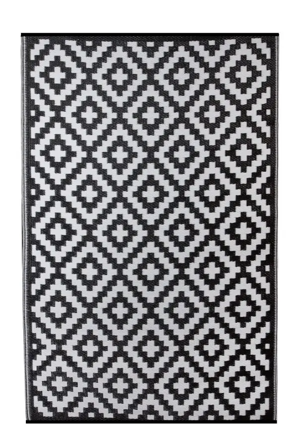 Artikelbild 1 des Artikels “Outdoor-Teppich, FH-05 schwarz, Aztec (120 cm x 180 cm) “