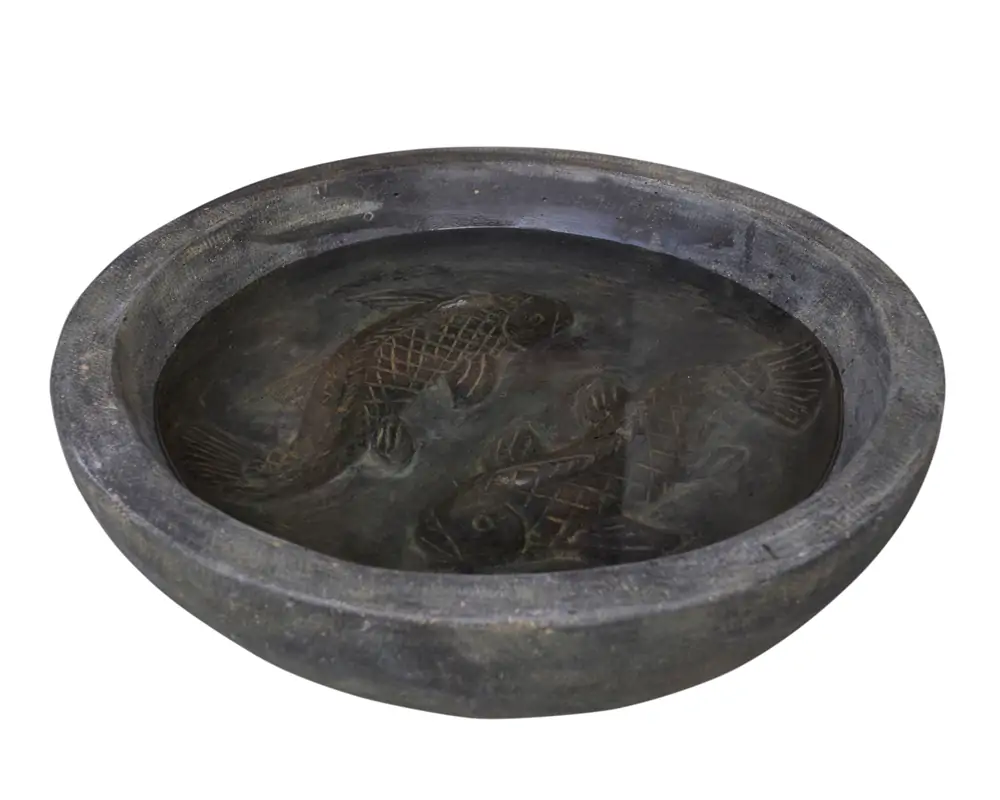 Artikelbild 1 des Artikels “Wasserschale mit Fischmotiv, Ø 50 cm, 16 cm “