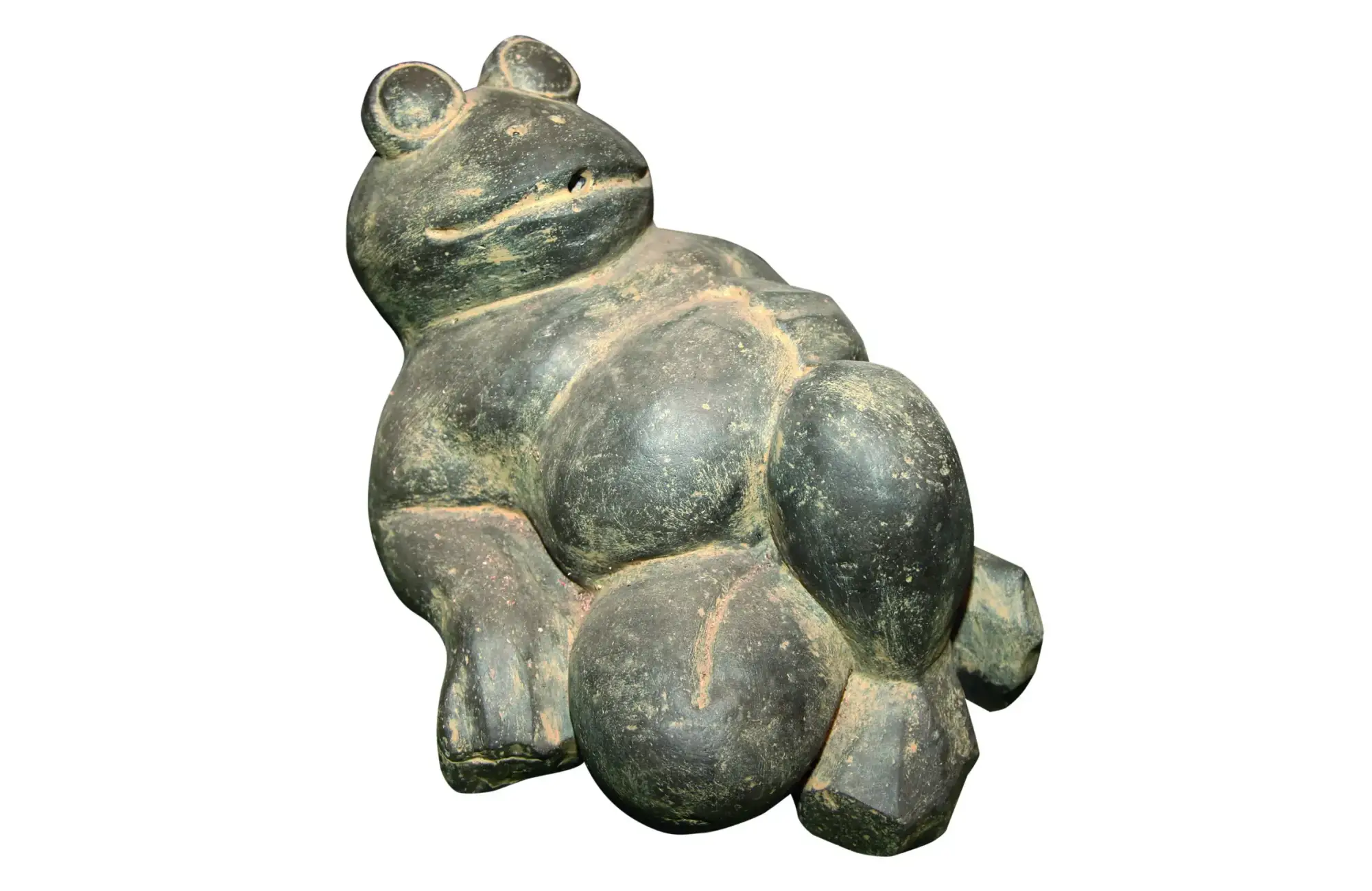 Artikelbild 1 des Artikels “Frosch liegend, 46 cm, Antikfinish “