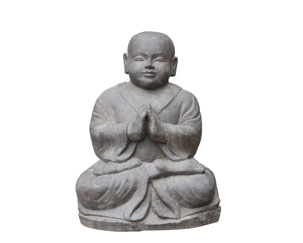 Artikelbild 1 des Artikels “Sitzender Mönch aus Steinguss, ca. 60 cm H “