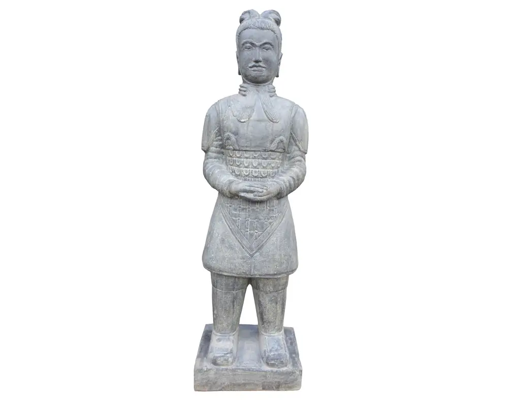 Artikelbild 1 des Artikels “Stehender Krieger, ca. 175 cm, Steinguss “