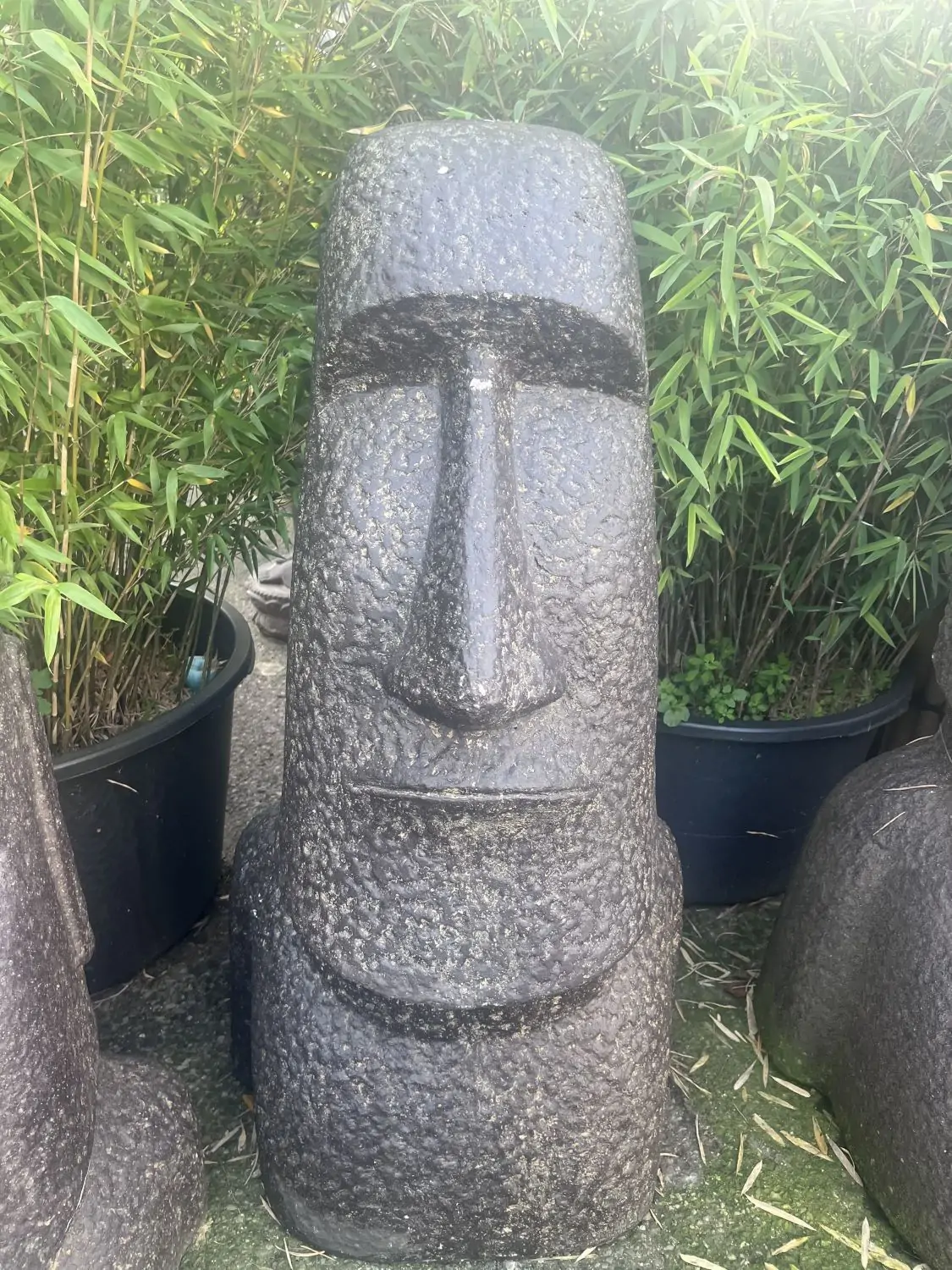 Product image 1 of the product “Moai head, 47x44x100cm Stone carved, ”