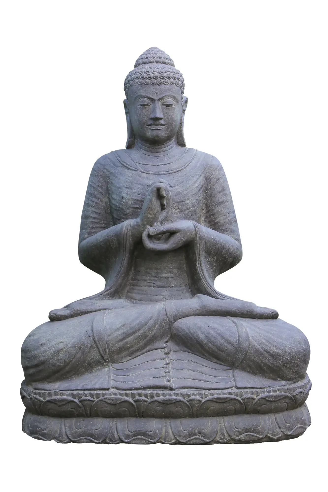 Artikelbild 1 des Artikels “Buddha-Figur, sitzend, „Rad der Lehre“, indisch, “