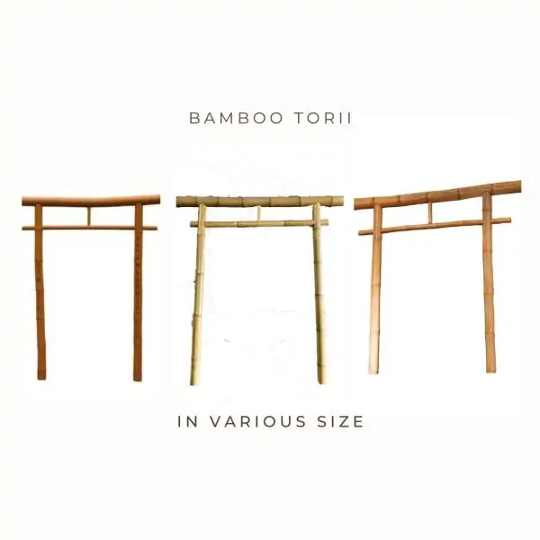 Artikelbild 2 des Artikels “Japanische Torii aus Bambus Gigantochloa Apus. Die Größe ist 