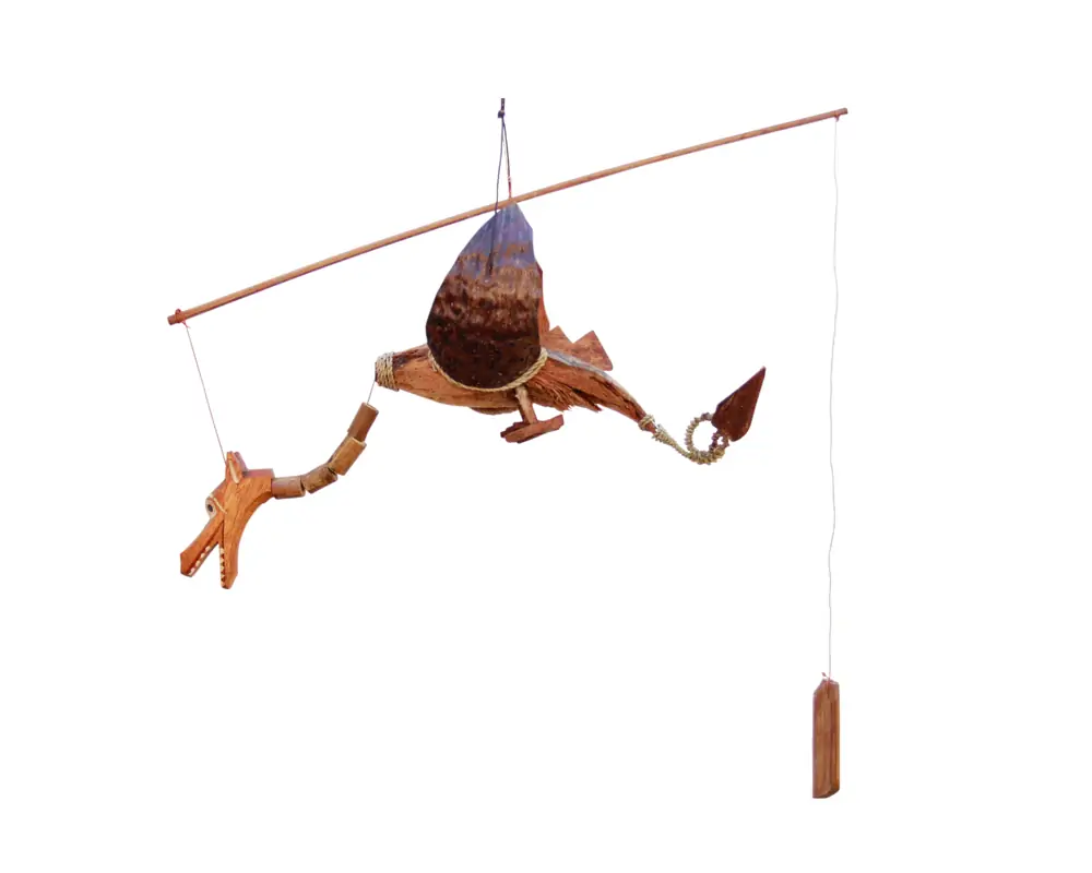 Product image 2 of the product “Bamboo Windchime with a Dragon ”