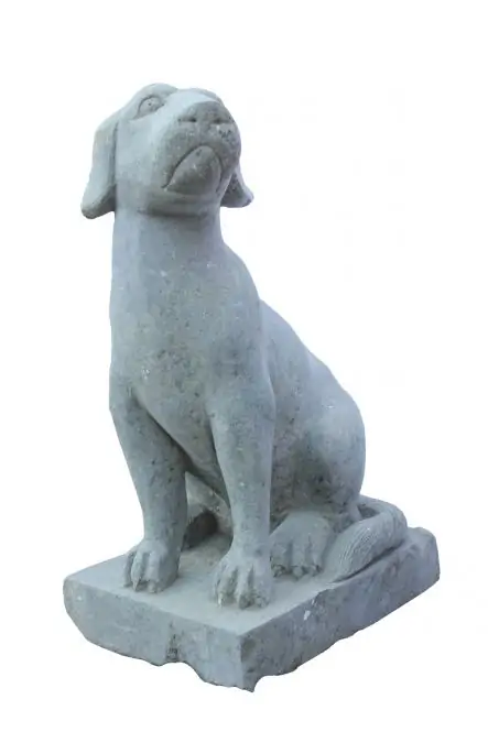 Artikelbild 2 des Artikels “SALE – Sitzender Jagdhund auf Sockel, ca. 65 cm H “
