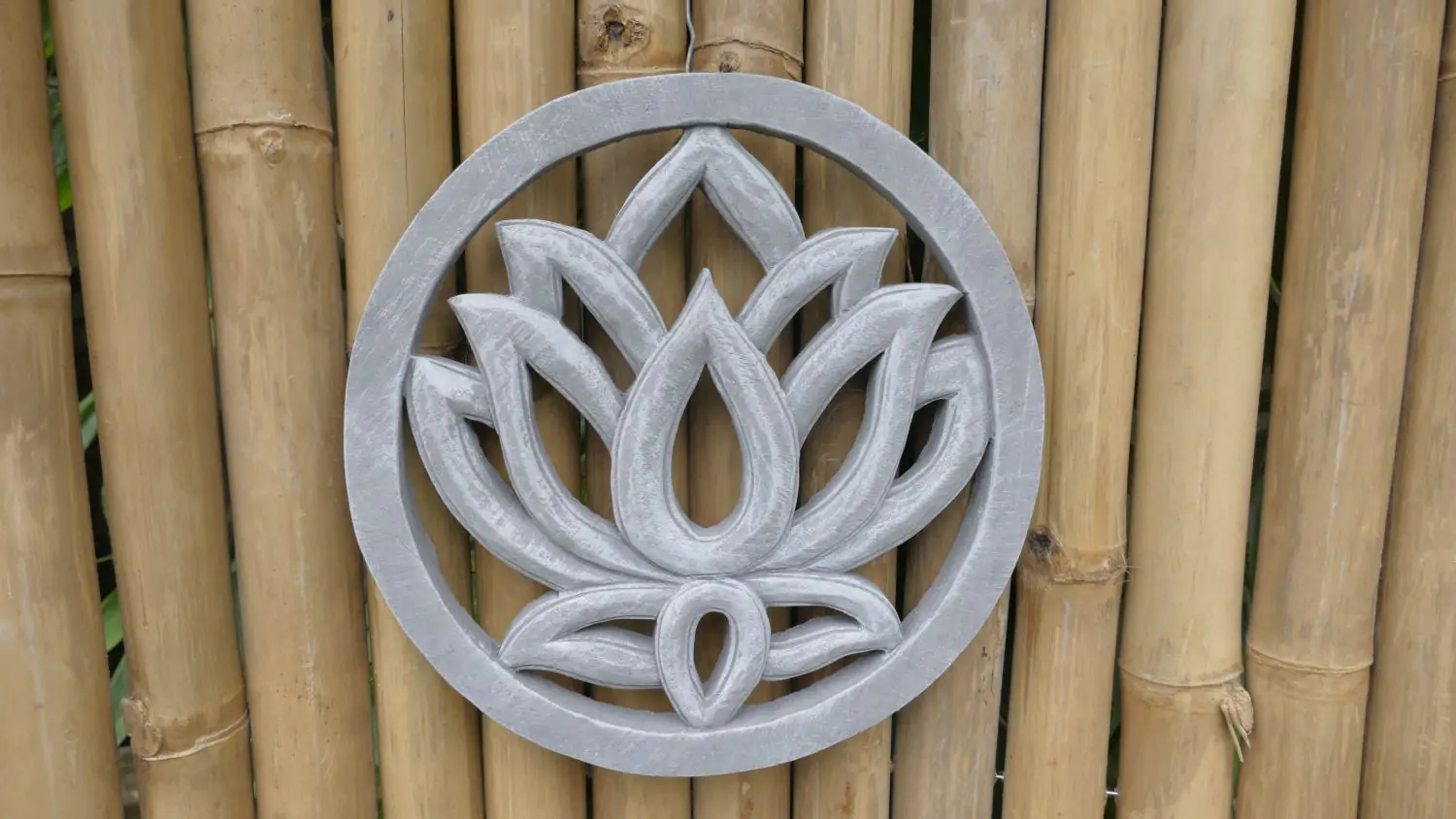 Artikelbild 2 des Artikels “Lotus - Plaque - Lotus Blume, Ø 30cm | Steinguss “