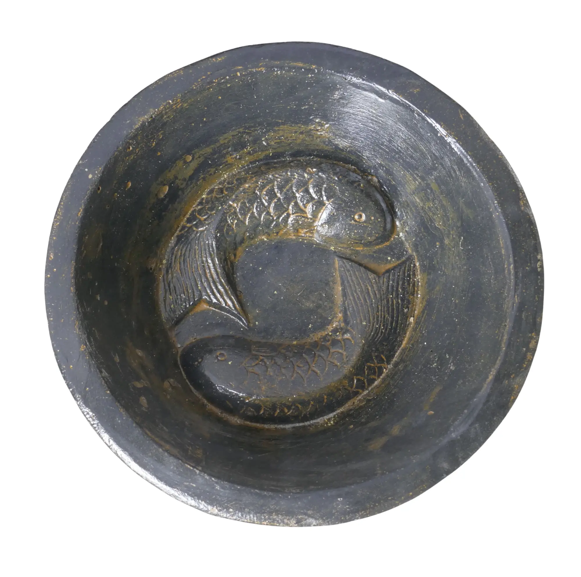 Artikelbild 2 des Artikels “Schale für 2 Fische, 36 cm Ø | GRC (Fasersteinguss), Kupferfinish “