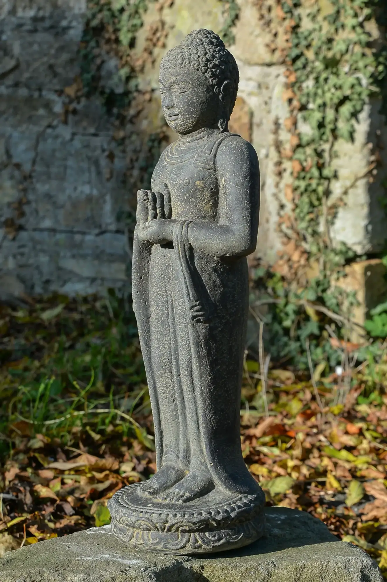 Artikelbild 2 des Artikels “Buddha-Figur, stehend, indisch, 50 cm “