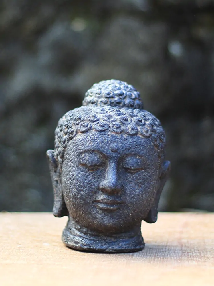 Artikelbild 2 des Artikels “Buddha-Kopf, 15 cm, schwarz “