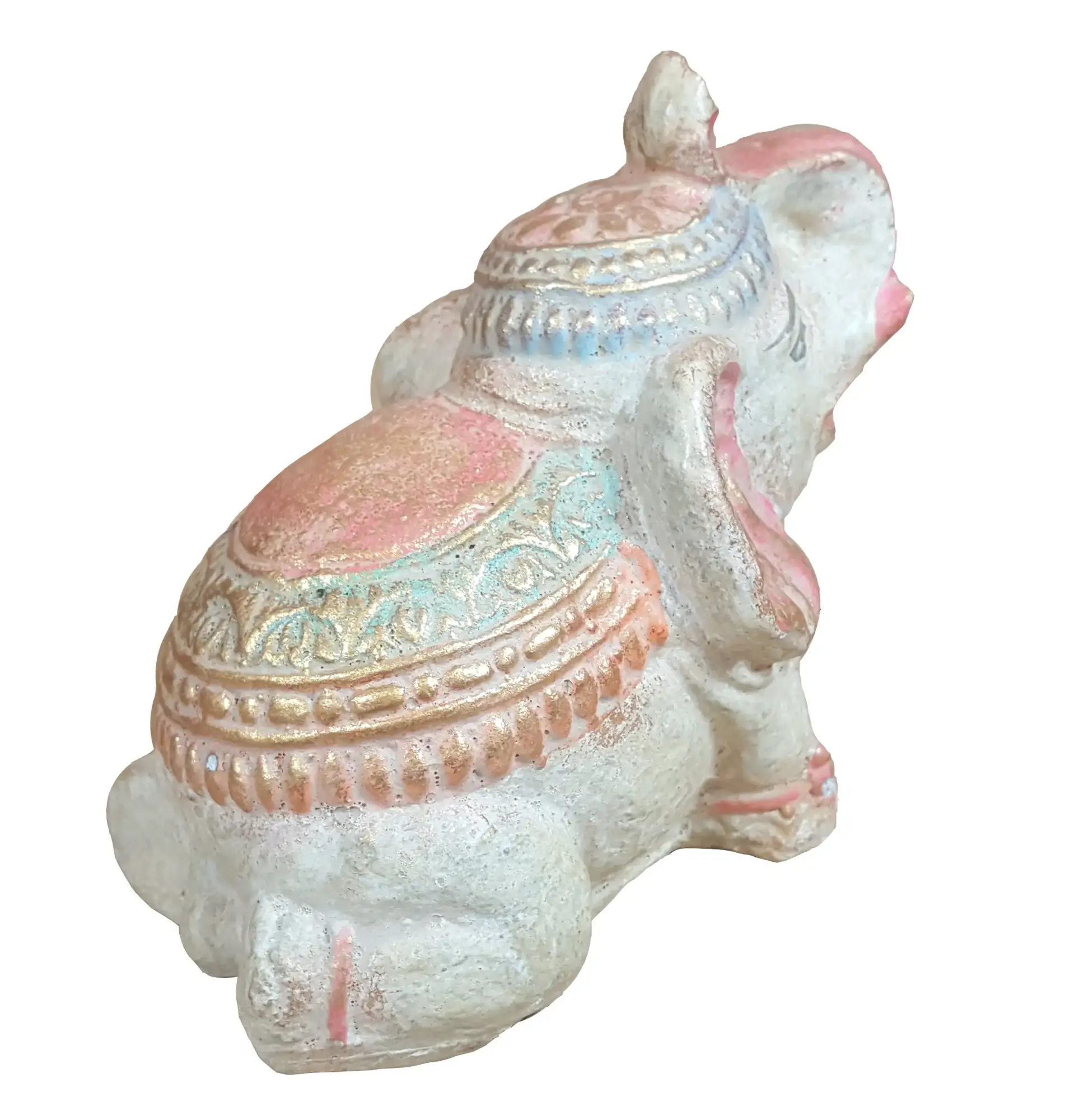 Artikelbild 2 des Artikels “Kleiner Elephant, Steinguss, handbemalt, ca. 10 cm “