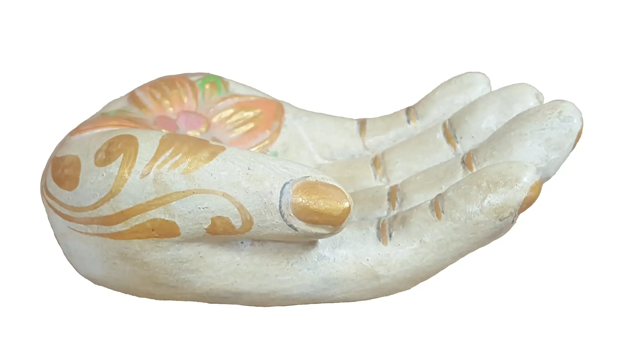 Artikelbild 2 des Artikels “Meditative Hand, Steinguss, handbemalt, ca. 15 cm “