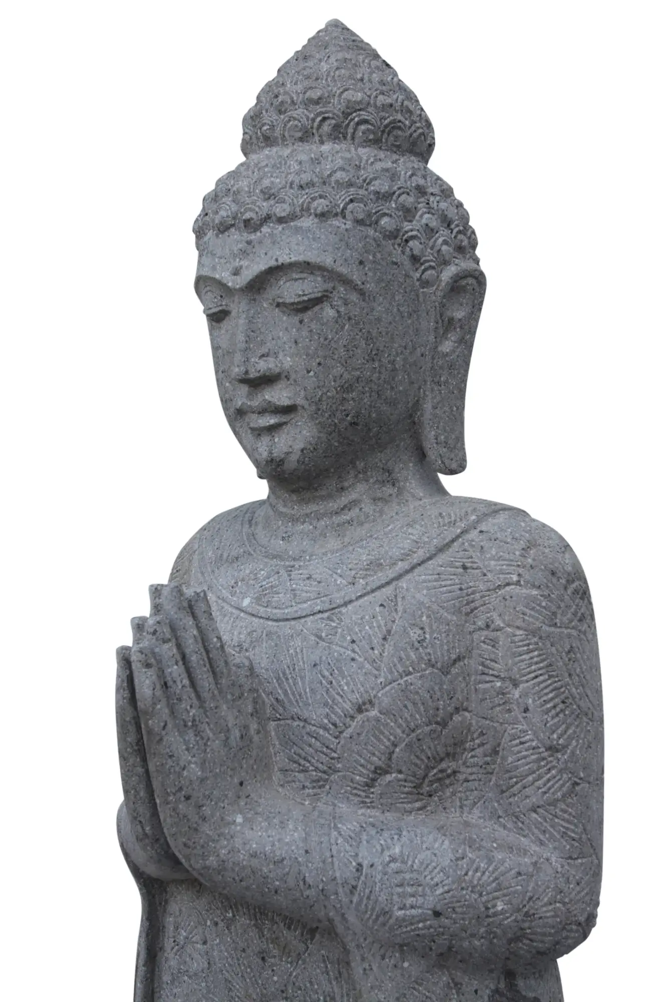 Product image 2 of the product “Standing Buddha with floral pattern, ca. 120 cm H ”