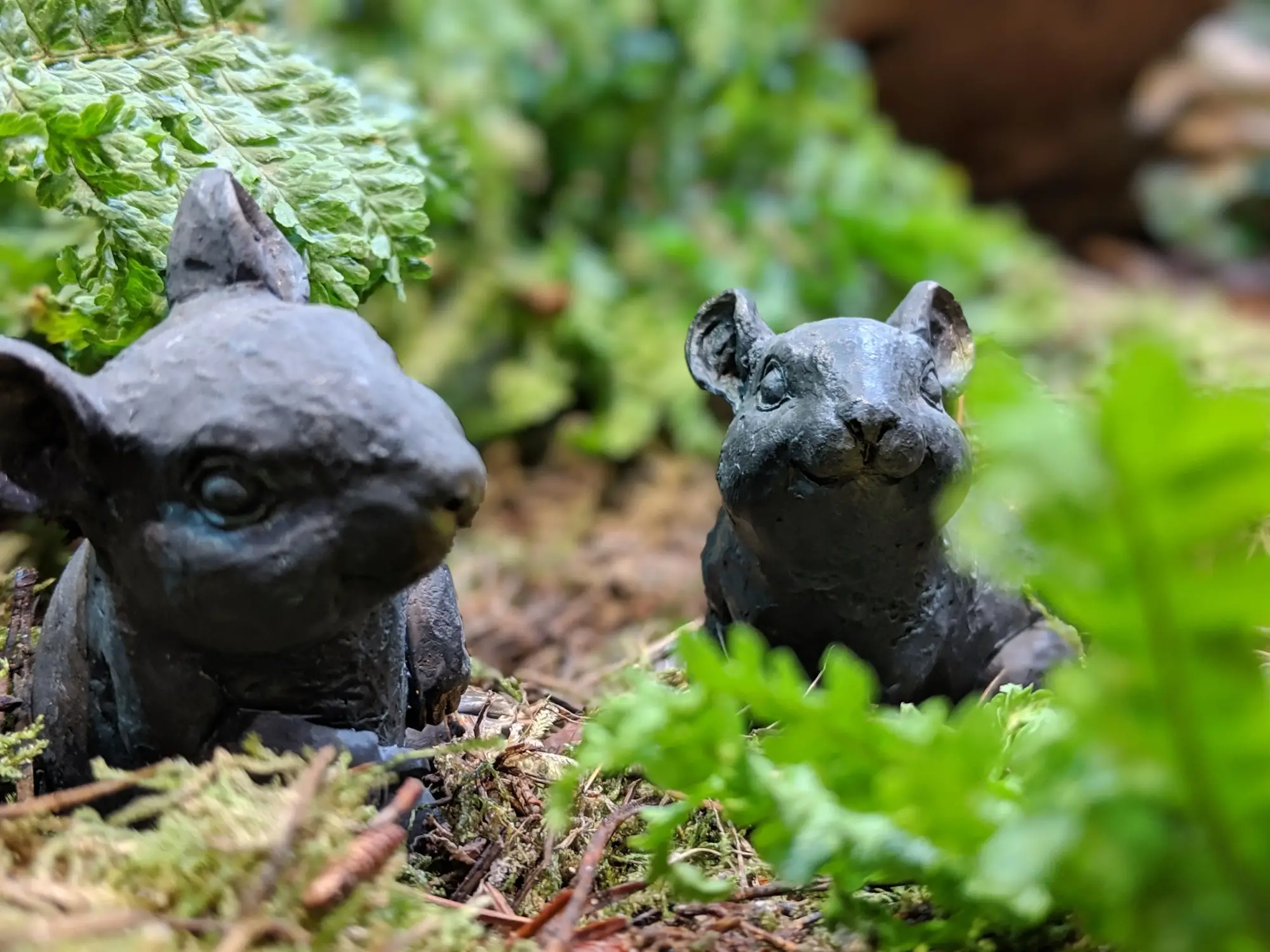 Product image 2 of the product “Mice, set of 2, bronze optics, 7 cm L ”