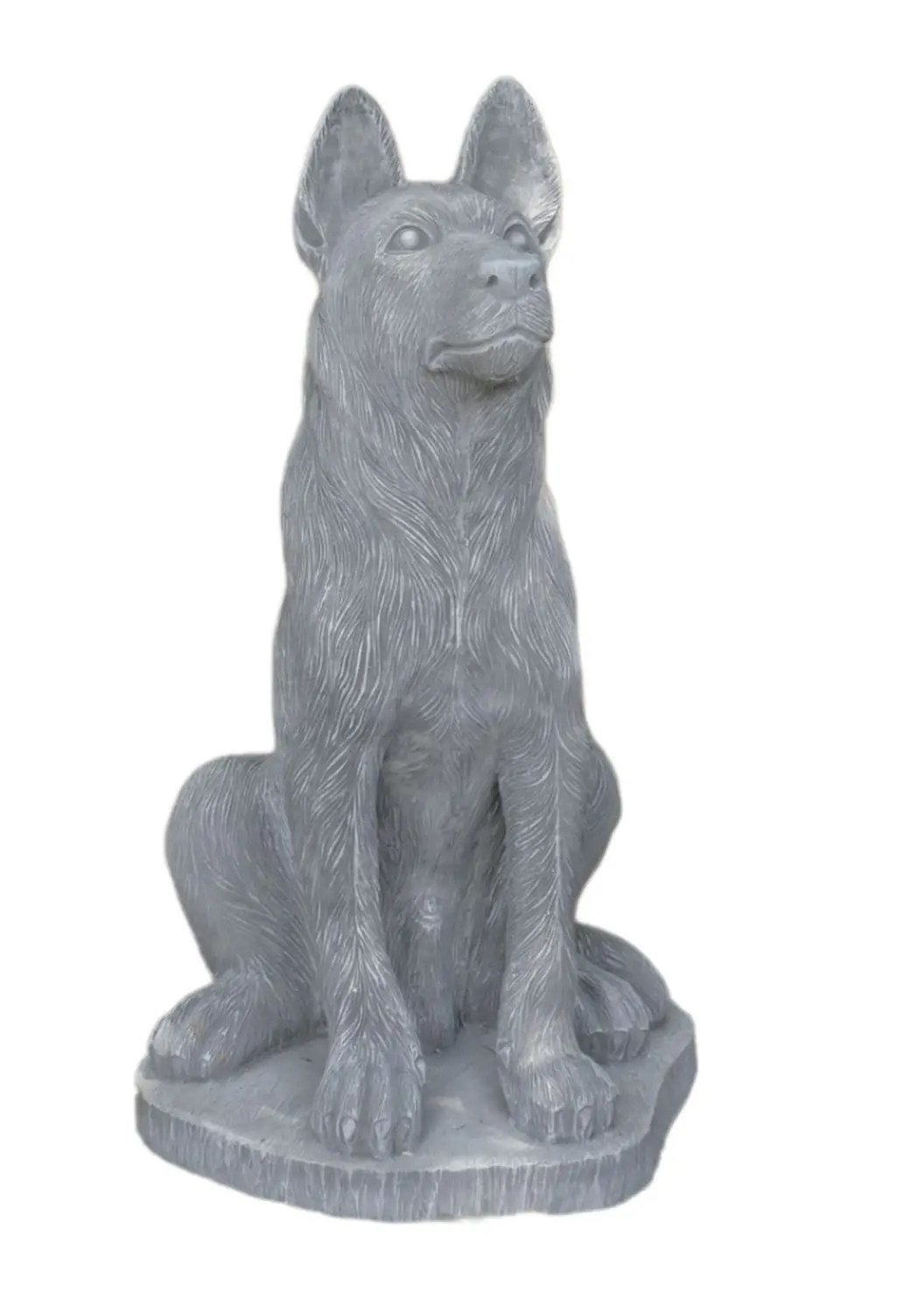 Artikelbild 3 des Artikels “Sitzender Schäferhund, 65cm Höhe - Steinguss. “