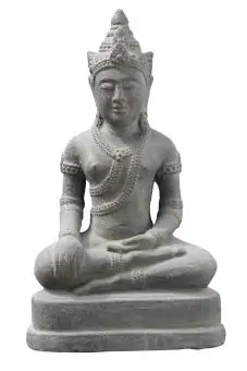 Artikelbild 3 des Artikels “Buddha, sitzend - Khmer, 30 cm hoch, Lavasteinguss, antikisiert “