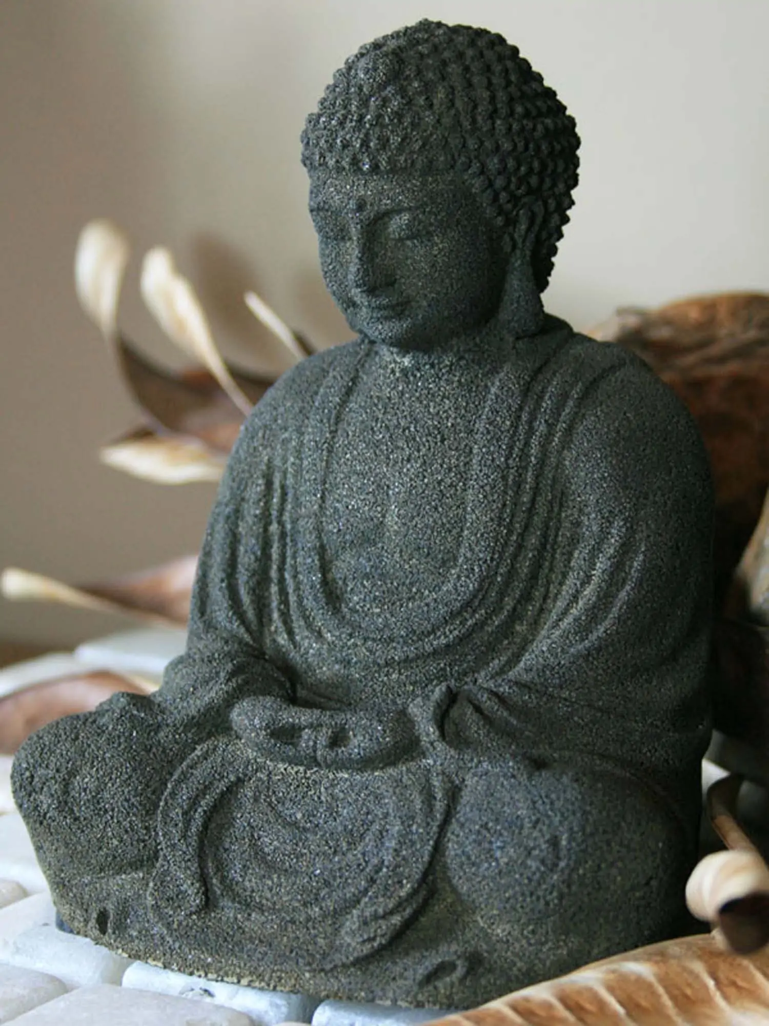 Artikelbild 3 des Artikels “Buddha-Figur, sitzend, japanisch, 15 cm, grau “