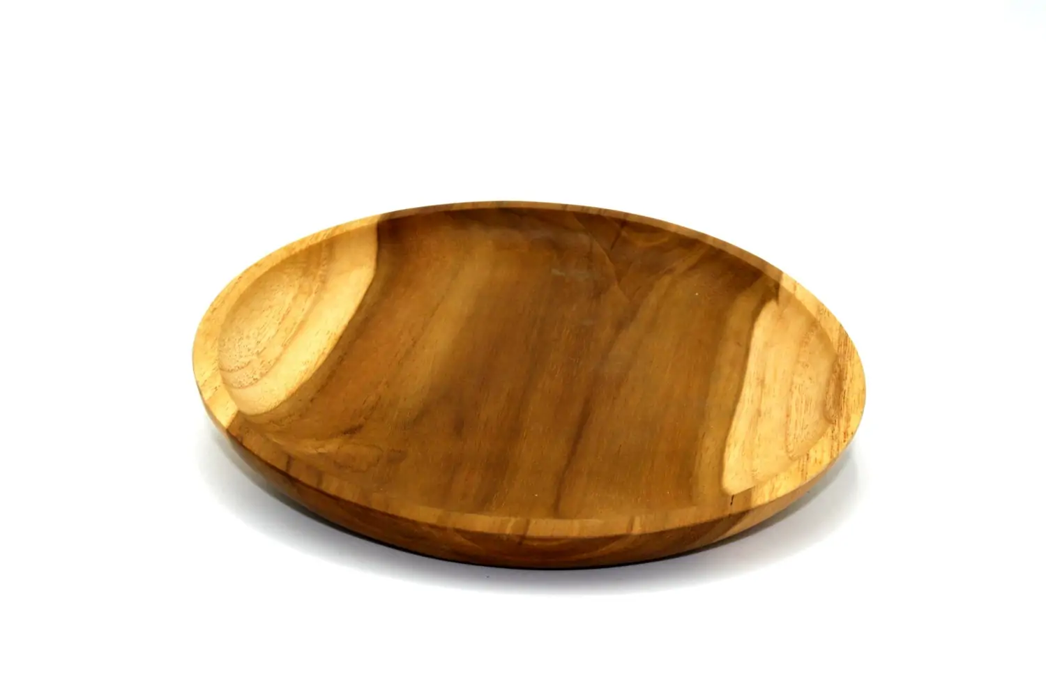 Artikelbild 3 des Artikels “Holzteller, aus Teakholz, 20 cm Durchmesser “