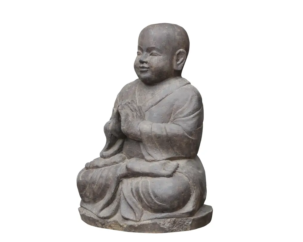 Artikelbild 3 des Artikels “Sitzender Mönch aus Steinguss, ca. 60 cm H “