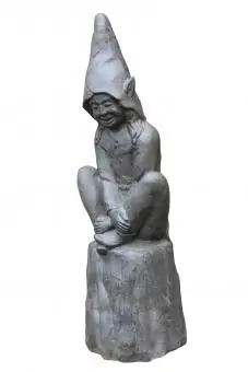 Artikelbild 3 des Artikels “Sitzender Kobold auf Sockel, Steinguss, Antikfinish “