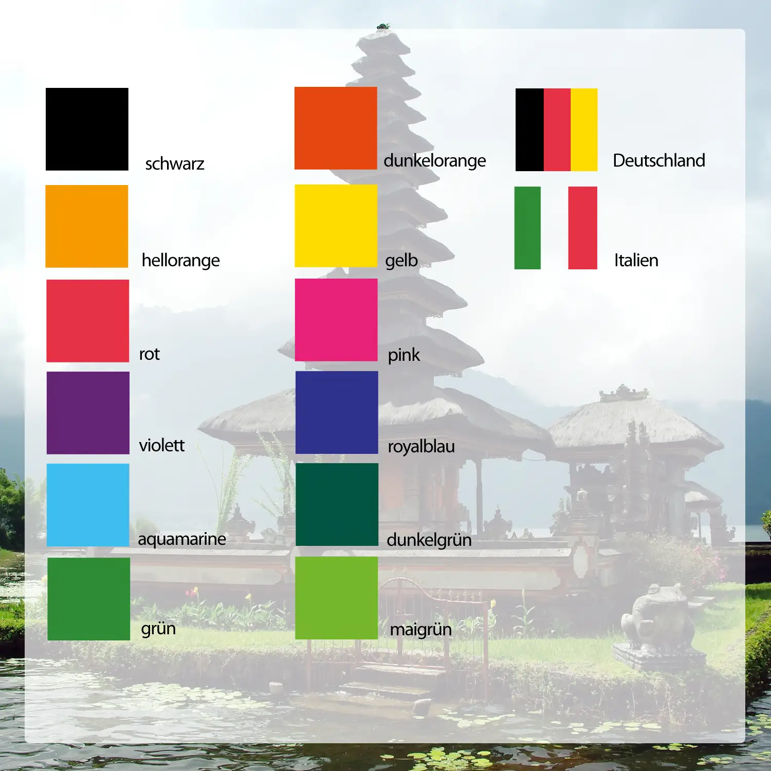 Artikelbild 4 des Artikels “Original Balifahne V2 - Komplett mit Stange, viele Farben und Größen “