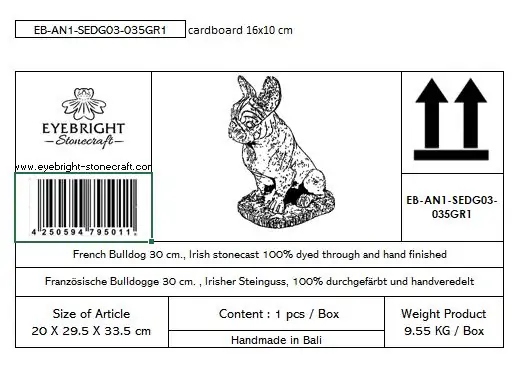 Artikelbild 4 des Artikels “Sunny - Französische Bulldogge, 35 cm H | Steinguss “