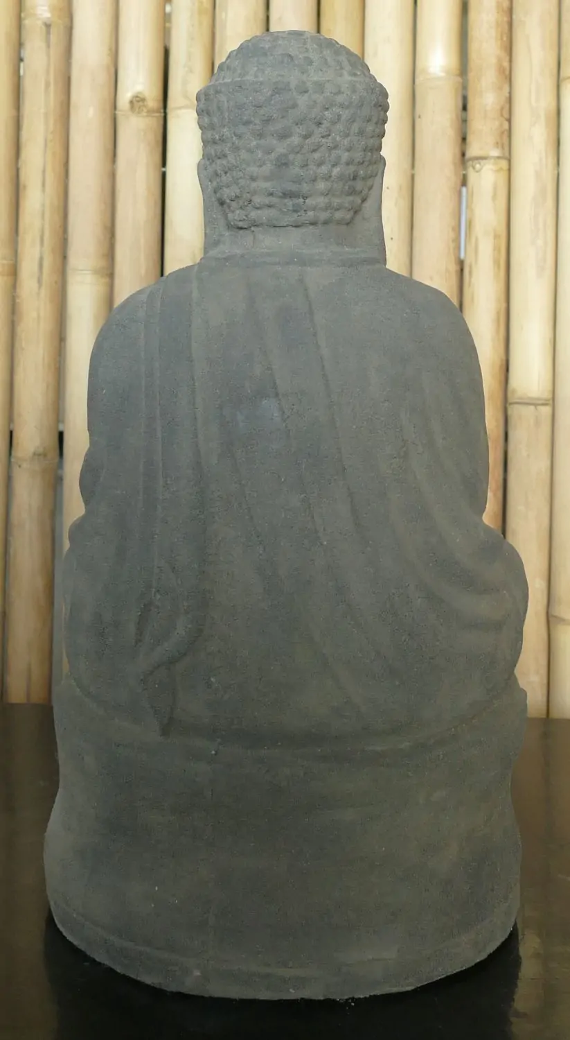 Artikelbild 4 des Artikels “Buddha-Figur, sitzend, auf Sockel, japanisch, 50 cm, Antikfinish “