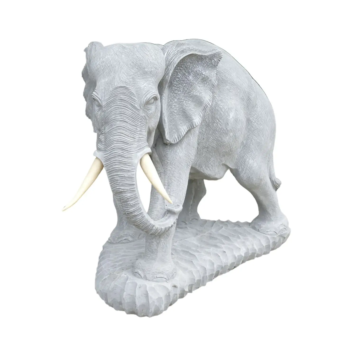Artikelbild 5 des Artikels “Rajah - Elefant, Blick rechts, 63 cm L | Steinguss “