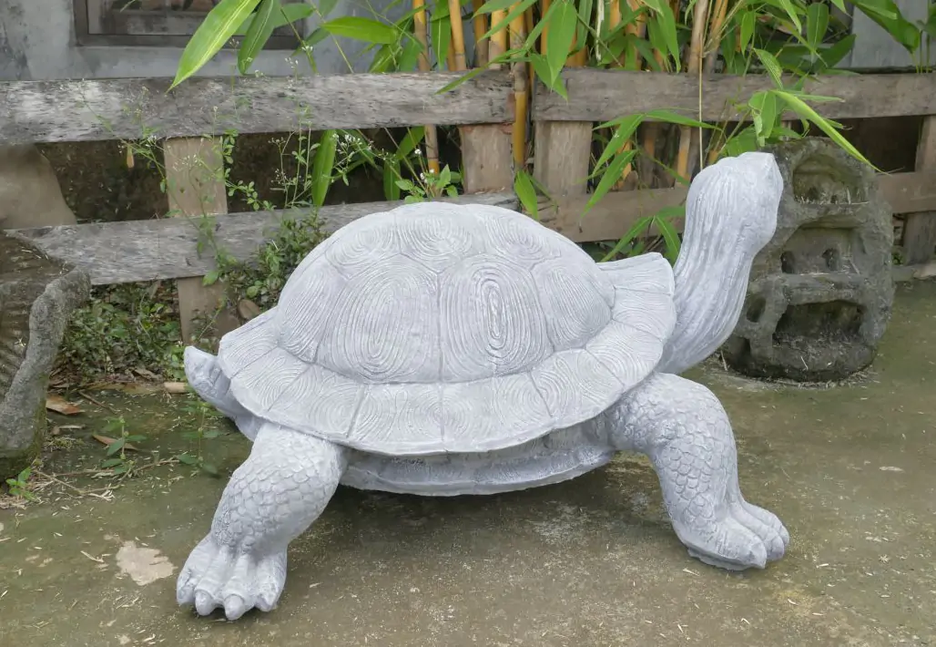 Artikelbild 5 des Artikels “Große Schildkröte, 85 cm Länge | Steinguss “
