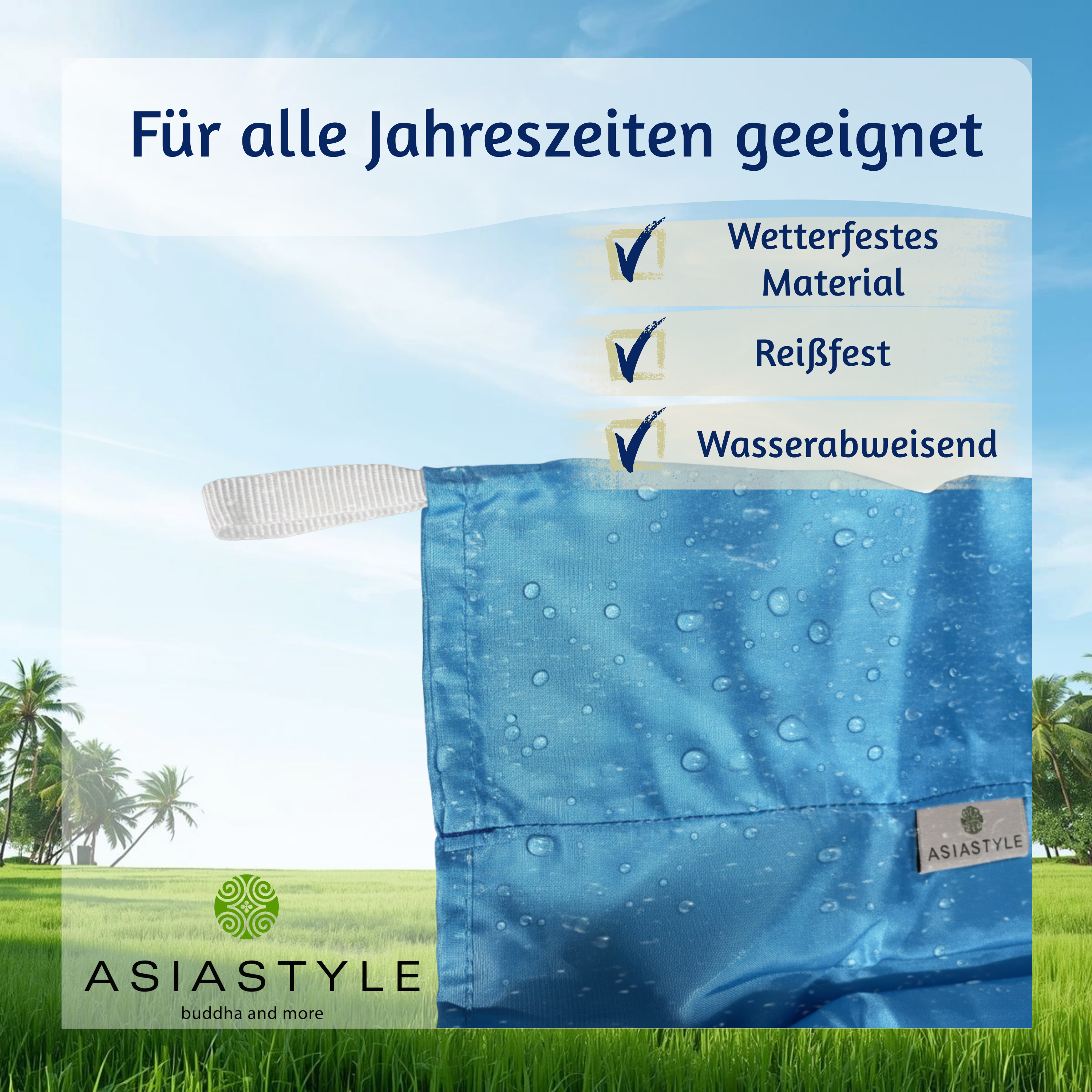 Artikelbild 5 des Artikels “Balifahne flieder – Original Satin-Gartenbanner inkl. Stab (1,2m / 2m) “