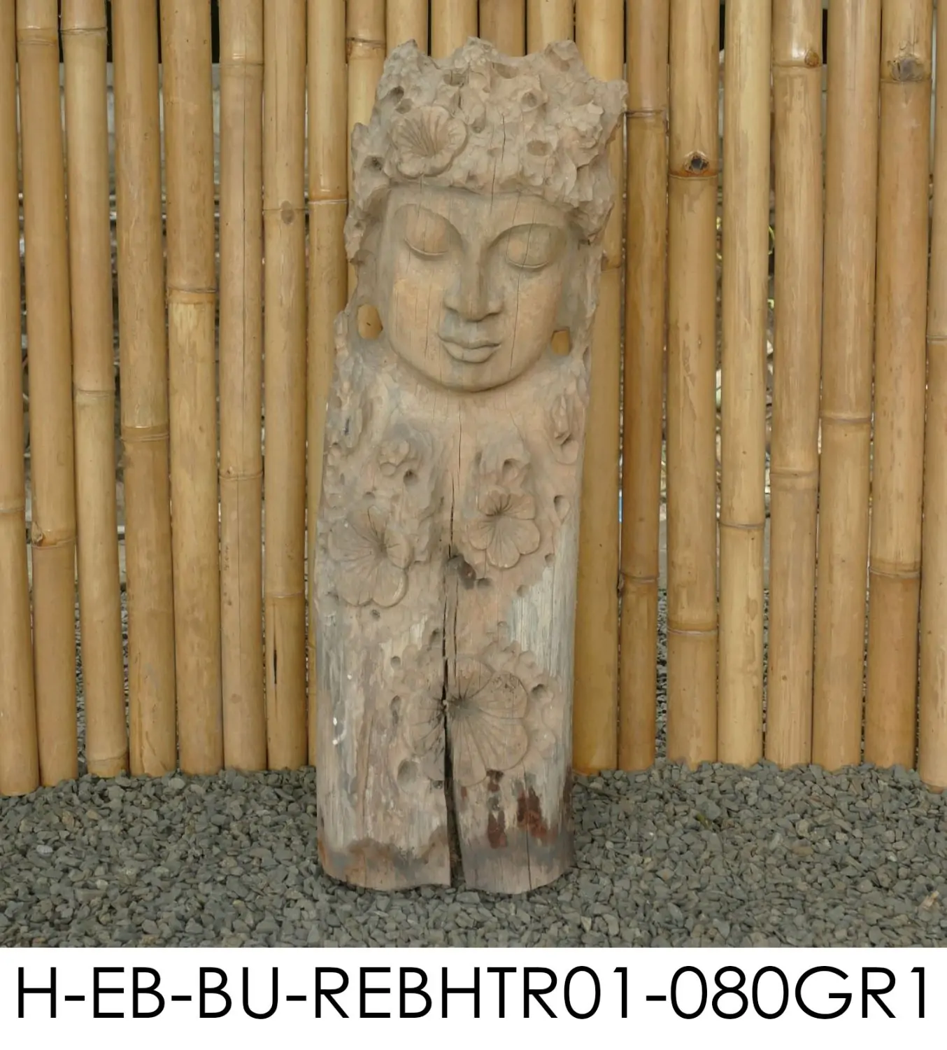 Artikelbild 7 des Artikels “Jadoo - Buddha Gesicht, Relief Baum, 80cm H | Steinguss “