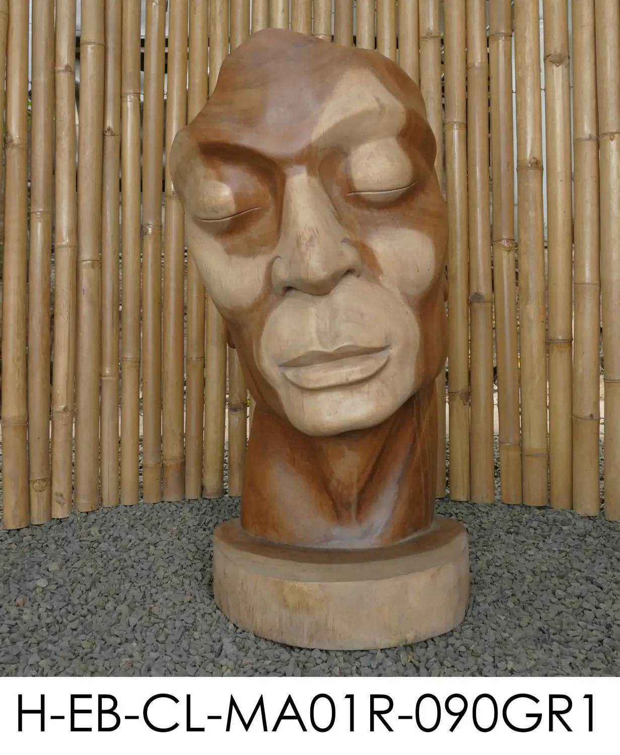 Product image 7 of the product “Aras - Face looking to the right, 90 cm H | cast stone ”